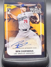 2025 Topps Ben Casparius #WCA-BC World Champions Auto Dodgers /50