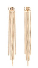 Christian Dior earrings CD letter chandelier gold vintage Galliano Tassels