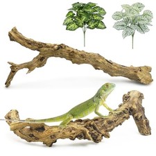 Reptile Branch Decor 2 Pcs Snake Climbing Wood Branches Lizard Habitat Decora...