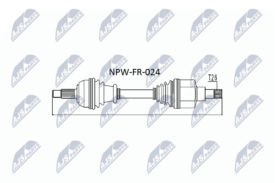 DRIVE SHAFT NPW-FR-024 FOR FORD FOCUS/Van/Turnier/Clipper EDDF/EDDD/EDDB 2.0L - Image 11
