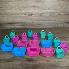 Lot Of 18 Shopkins Baskets 2013 Mcdonalds Happy Meal Toys Accessories Plastic