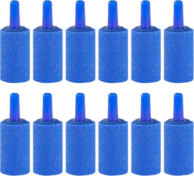 Aquarium 2,5cm Luftstein Zylinder Blau Blase Diffusor Blasenfreigabe-Werkzeug fü