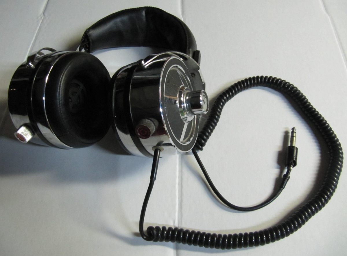 Vintage Sound MD-2STV Dynamic Stereo Headphones Japan Chrome