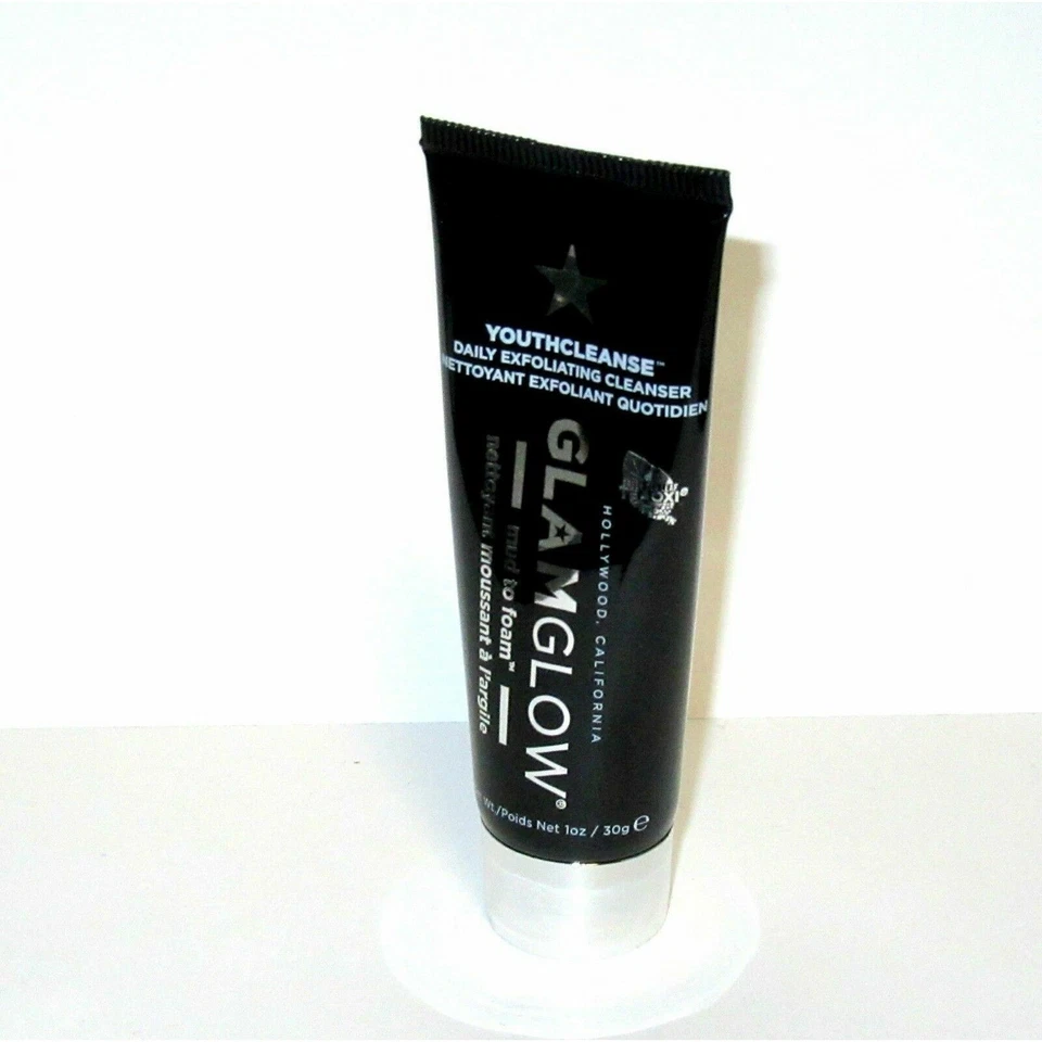 Glamglow Youthcleanse Daily Exfoliating Cleanser Mud To Foam 1 oz Travel Size Ne - Image 2 of 2