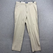 Vintage Polo Ralph Lauren Pants Mens 36x32 Tan Khaki Slacks Chino Preppy 90s Y2K