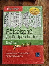 NEU OVP Hueber Rätselspaß Englisch ganz leicht A2 B1 Sprachrätsel Lernen