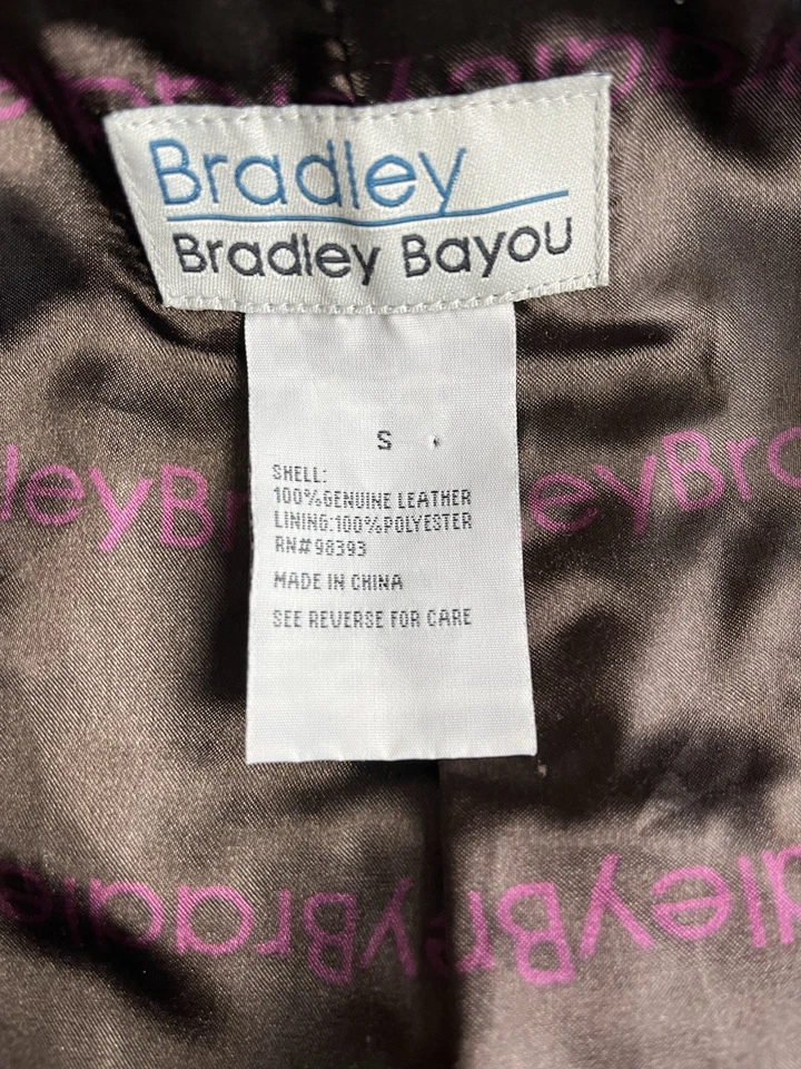 Gabardina de Colección Bradley Bayou Marrón Gamuza Cuero Cinturón Y2K Prendas Exteriores Talla S Foto 4 de 4