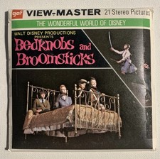 Disney View-Master BEDKNOBS and BROOMSTICKS - B366 - 3 Reel Set  Booklet