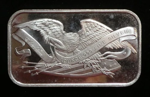 1 Ounce Silver Bar .999 Fine Silver