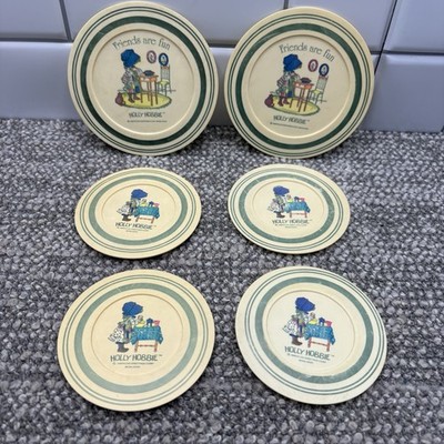 Holly Hobby VTG Children s Play Plates Dishes Plastic Chilton American Greetings
