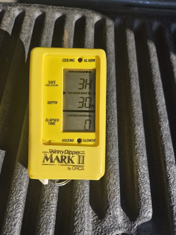 Vintage Scuba Dive Computer Orca Skinny Dipper Mark II 1986 w Case - Image 4 of 4