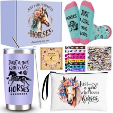 JTAMOHI Horse Lover Gifts for Girls, 7 Pcs Horse Stuff Cool Gifts for Horse L...
