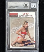 Blake Blossom Signed Custom Trading Card BAS Beckett COA Autograph Grade 10