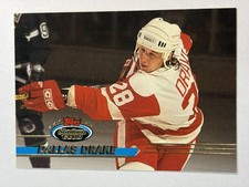 Vintage 1993-94 Topps Stadium Club Dallas Drake Detroit Red Wings C Card #484 NM