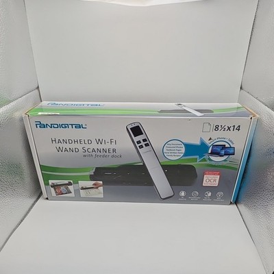 Pandigital WiFi Handheld Scanner S8X1103 1200dpi 8.5x14in Rechargeable OCR