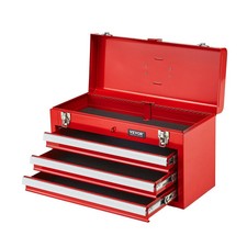 Metal Tool Box, 20.5-inch, Portable Metal Too...