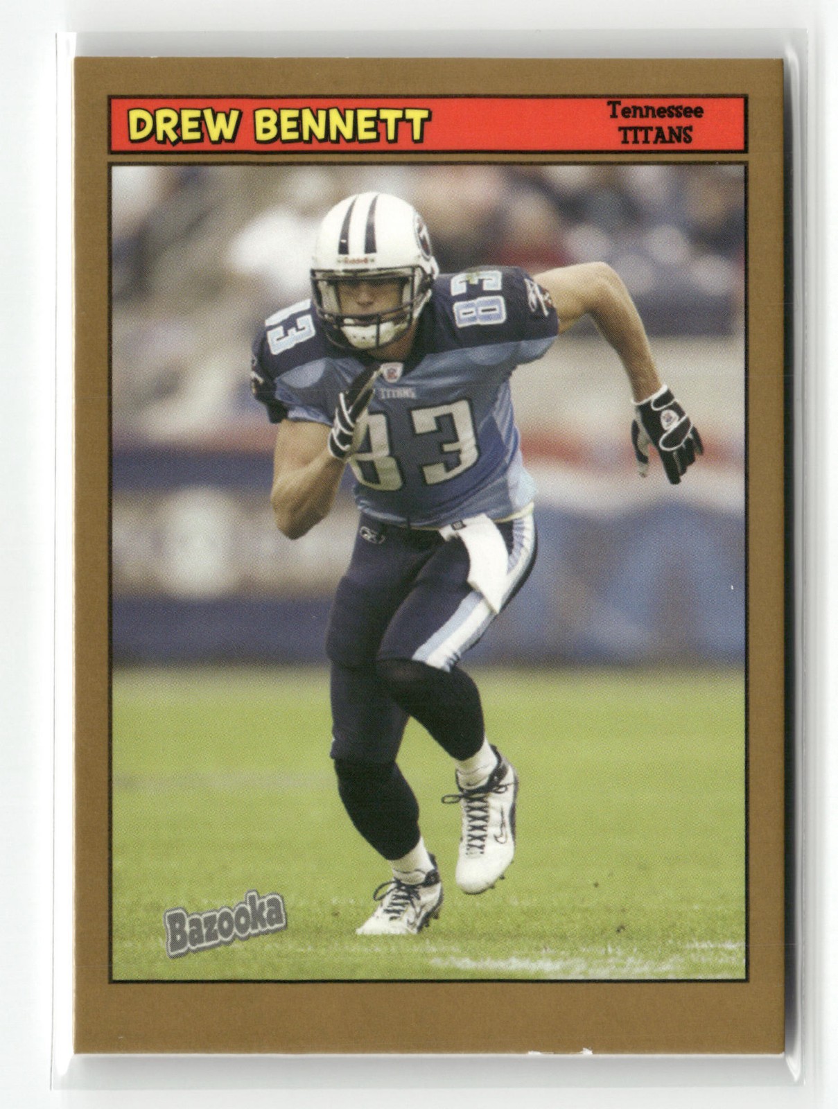 2005 Bazooka #61 Drew Bennett Gold