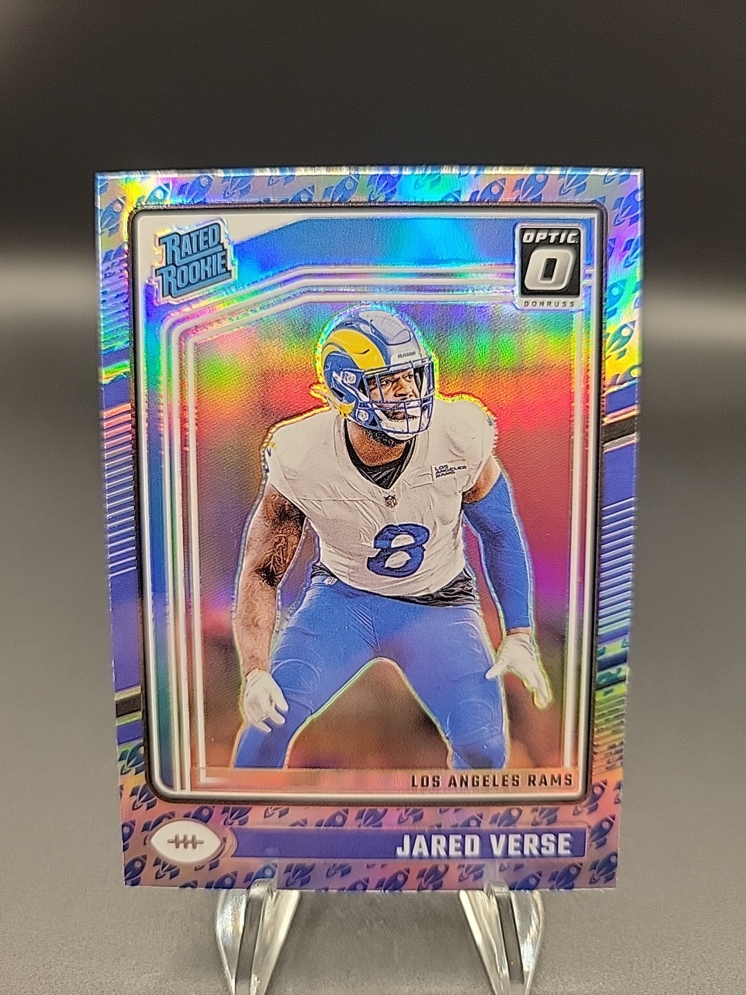 2024 DONRUSS OPTIC JARED VERSE #242 ROCKET EMOJI SP ROOKIE RC