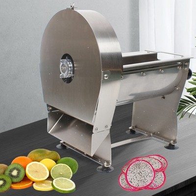Electric Commercial Vegetable Slicer Potato Fruit Cutter Chopper Stainless Steel