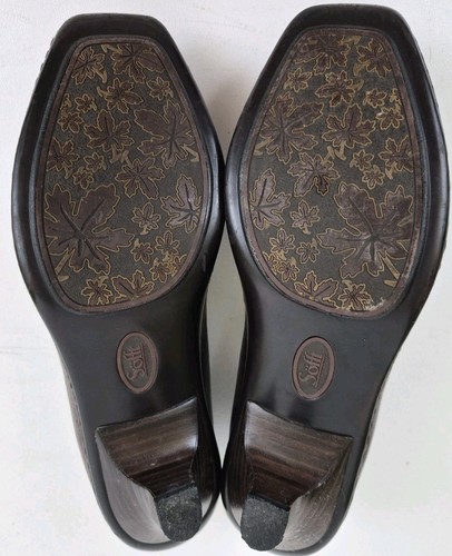Sofft Brown Leather Loafers Croc Embossed Womens Size 8N - Bild 8 von 11