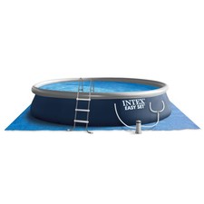 Intex Easy Set 15' x 42" Round Inflatable Outdoor Above Ground Swimming Pool Set