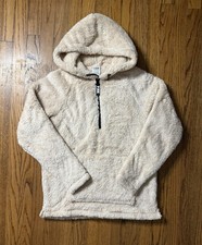 Victoria's Secret PINK Teddy Half Zip Pullover Hoodie size XS