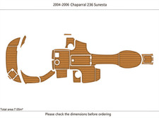 2004-2006 Chaparral 236 Sunesta EVA Foam Cockpit Swim Platform Flooring Mat
