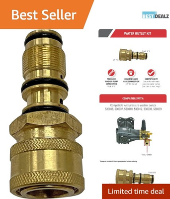 #ad Effortless Installation: 7110331 Gold Outlet Kit for AAA Pressure Washer Pumps $44.99