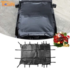 Black Soft Top Bikini Sunshade Top For 2018-2025 Jeep Wrangler JL Unlimited 4Dr