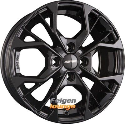 4x GMP ITALIA MATISSE Glossy Black 6,5x16 ET35 4x100