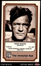 1974 Fleer HOF Ernie Nevers HOF 5 - EX