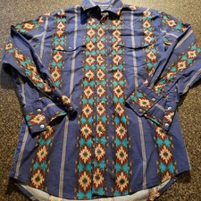 Camicia Wrangler Vintage Vintage Western Brushpropper Snap Super Rad Small Manica Lunga