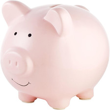 Large Ceramic Piggy Bank, Ideal for Boys and Girls, Kids Money