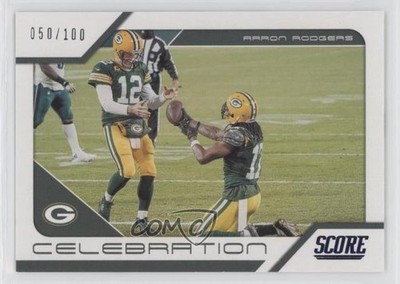 2021 Score Celebration Showcase 50/100 Aaron Rodgers #C9 ni4