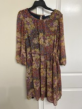 Chris & Carol Multicolor floral dress size medium