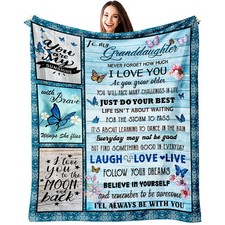Granddaughter Blanket from Grandma - Christmas 60 x 50, To My