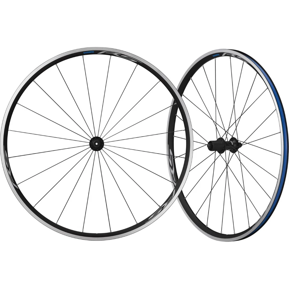 Shimano RS100 700c Clincher Quick Release Rim Brake Wheelset – 9/10/11 Speed - Image 1 of 4
