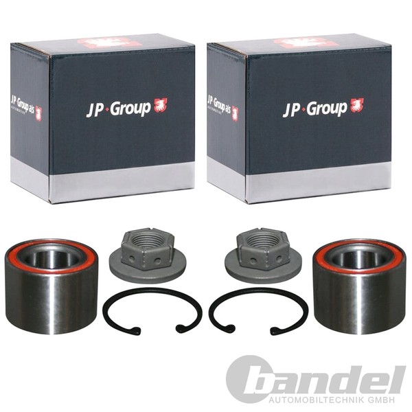 2X JP Group Radlager Satz Hinten Passend FüR Ford Fiesta Focus Fusion Mazda 2-image