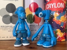 RARE Michael Lau Crylon Gardener blue  Figure With Box & Spray Can (50 made)