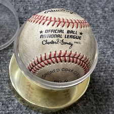 SAN DIEGO PADRES Autographed Rawlings Haiti Official NL Baseball 84 85 86 READ