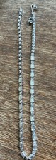 Brilliant Vintage Weis 16" Clear Rhinestone Necklace  A5