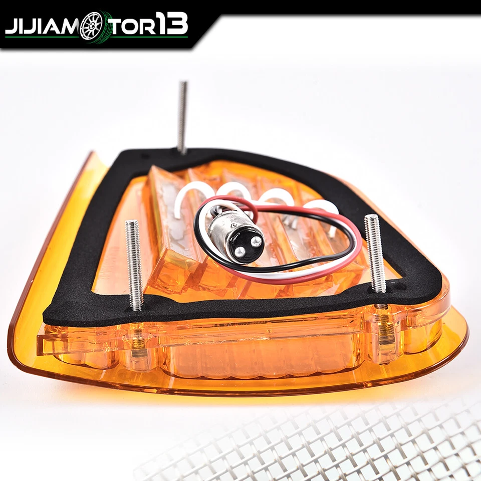 Luces de señal de giro LED ámbar aptas para 1986-2008 KW Kenworth K300 T300 T330 T600 Foto 4 de 4