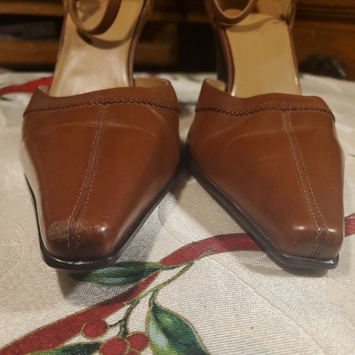 Worthington Jenny Rose Peach Caramel Women's Heel Ankle Strap Shoes.Size 8.5 M - Picture 19 of 20
