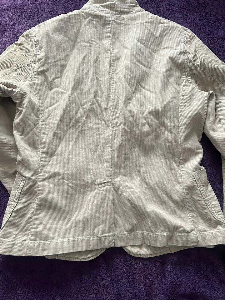 Casaco feminino J Crew vintage veludo ervilha tamanho grande usado excelente estado - Imagem 3 de 3