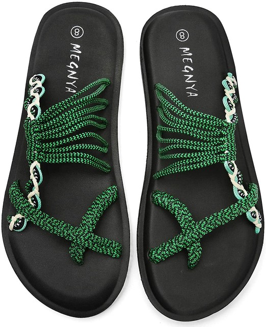 MEGNYA Yoga Mat Flip Flops for Women, Comfortable Foam Sandals for Walking, Anti | eBay