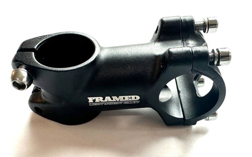 Framed Alloy 1-1/8" x 80mm x 31.8mm 7 degrees Threadless Bike Stem Black New - Picture 1 of 5