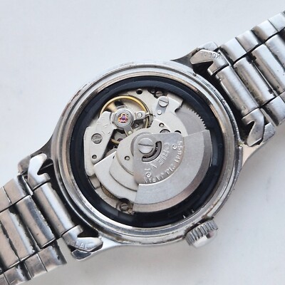 居合道 腕章 黒白 昭和56年製 旭興業 Watch Orient Japan 21 Jewels Crystal SILVER 50 water resist EA