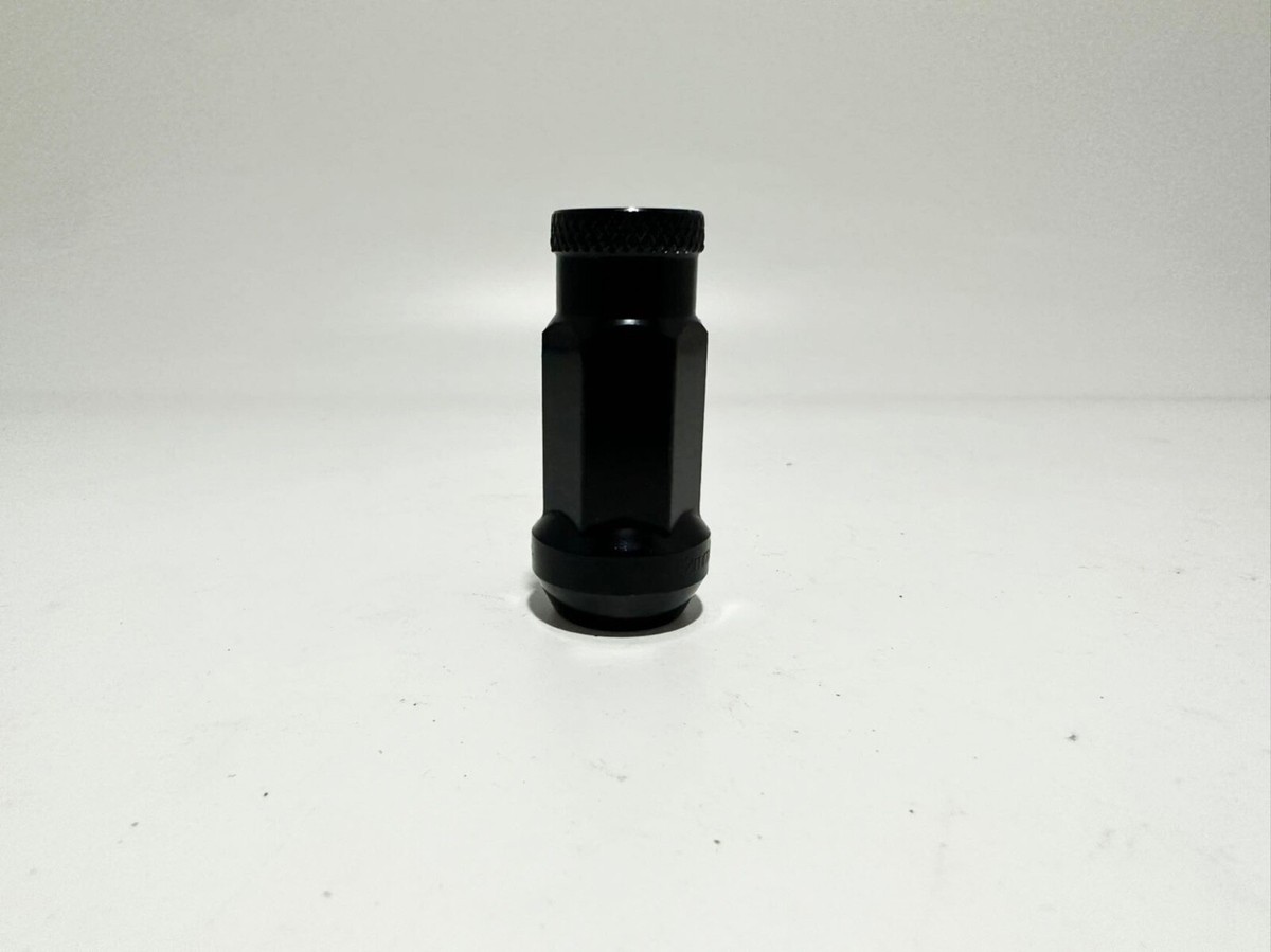 20Pc + Key Black 12x1.5 Muteki SR48 Tuner Racing Lug Nuts For