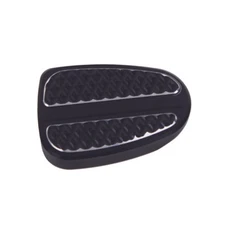 CNC Black Brake Pedal Pad Cover for Harley 86-later Dyna Wide Glide Softail FXCW