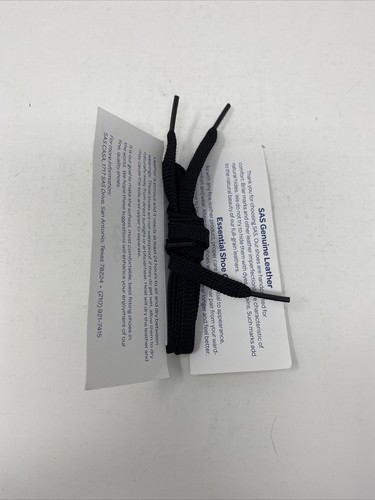 NUEVO SAS Negro Par de Cordones de Zapato de Repuesto Genuinos - Imagen 3 de 6